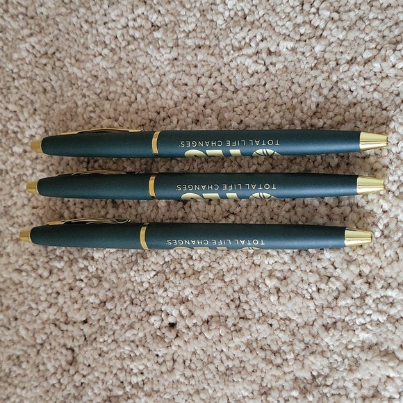 Lot of 3 TLC TOTAL LIFE CHANGES Logo Black Ink Pens Never Used 🤑 - Picture 4 of 7